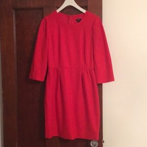 Red J. Crew dress size 2